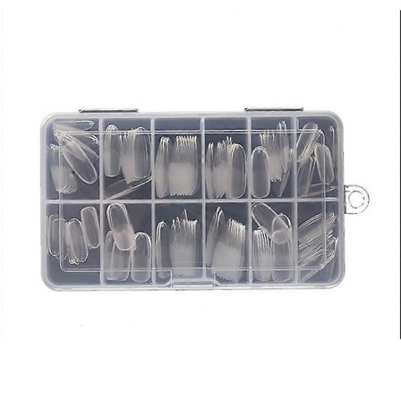 240 kpl Keskikokoisia Mantelin Muotoisia Läpinäkyviä Tekokynsiä