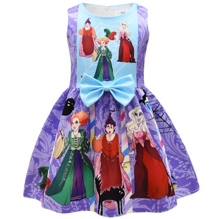 Girls Cosplay Dress Bowknot Dress Christmas Halloween Party 120cm