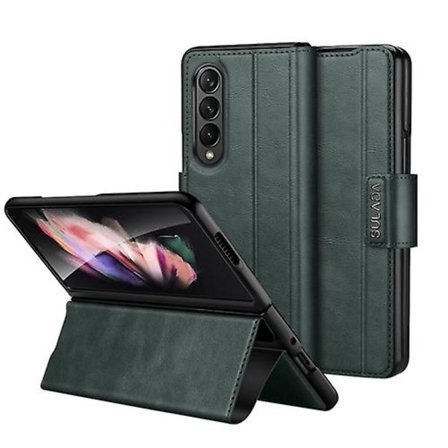 For Samsung Galaxy Z Fold2 / W21 Sulada All-inclusive Magnetisk Snap Flip Lærmobiltelefonveske