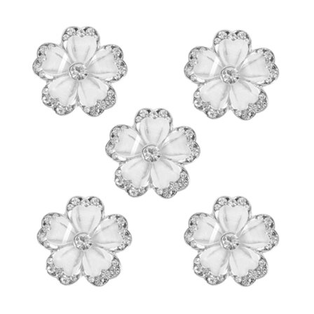 Pakke med 5 dekorative strikkede knapper Multifunktionelle syknapper Praktiske tøj knapper (1X2.5X2.5CM, som vist på billedet)