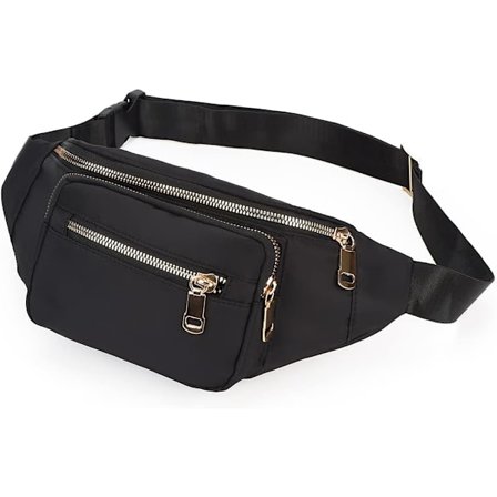 Bum Bag Midjeveske Menn Kvinner Vanntett Festival Fanny Pack Reise Midjeveske Stor Kapasitet med 4 Glidelåslommer Penger Hofteveske