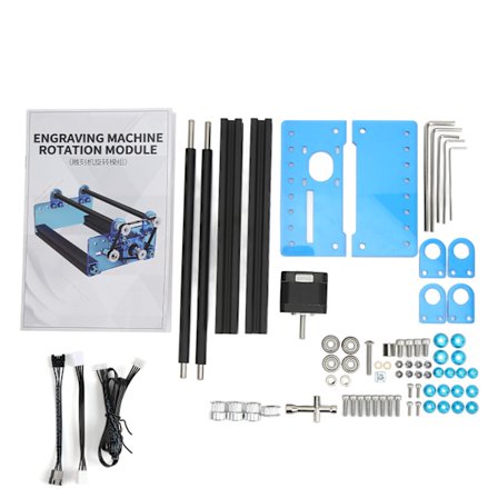 Laser Rotary Roller Graveringsmodul Automatisk Sylindrisk Objekt Gravering Kutting Bokser