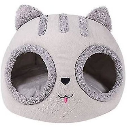 Aftagelig Katteseng Varmt Hus Vinter Pude Måtte Hoved