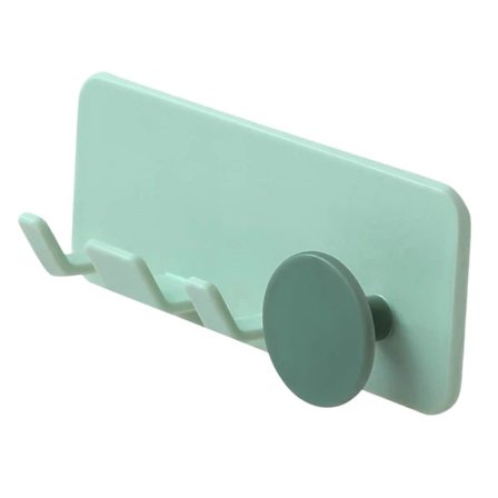 Veggmontert oppbevaringskrok for kontakter Multifunksjonell selvklebende kontaktholder for bad Kjøkken