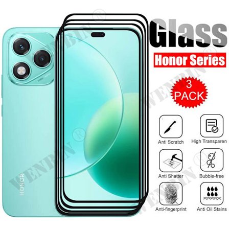 3 st Härdat Glas För Honor 400 Lite Skärmskydd på För Honor 300 200 Lite 5G Fullskärmsskyddsglas