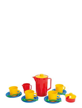 Dantoy Coffee Set In Net 17 Pcs - Multi/patterned - ONE SIZE