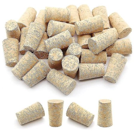 100 stk. koniske vinkorker genanvendelige træpropper kreative bærbare forsegling vinprop vinpropelflaske låg