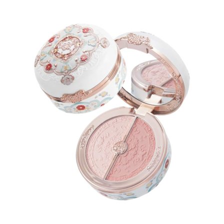 Blush og Highlighter Palette, Nude Fersken Matt Sminke Duo, Byggbar Naturlig Finish for Hverdagsbruk og Kontorlooker