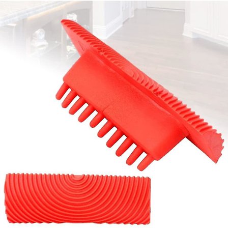 2 stk. Trækornværktøj, Trækornmalingsværktøj Gummi DIY Imitation Trækornværktøjssæt