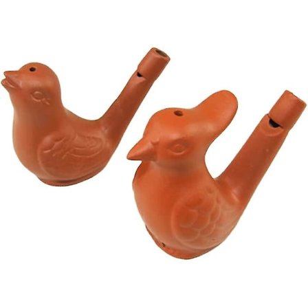 Uutuus Vesi Lintu Keramiikka Vesi Pilli Lapsille (2kpl, Ruskea)