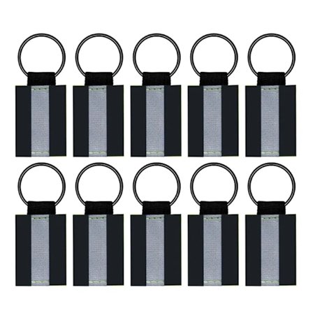 10 stk./sæt refleksnøgleringsvedhæng grønne reflekser refleksophæng reflektor for øget synlighed i mørke, ta