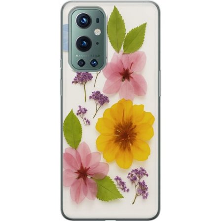Kompatibelt Mobilskal till OnePlus OnePlus 9 Pro Pressade blommor