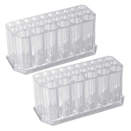 26-hullers akryl makeup børste opbevaringsstativ, gennemsigtig skønhedsbørste opbevaringsboks, makeup børste display opbevaringsboks, blyant neglepen 