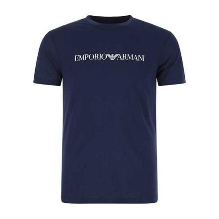Emporio Armani, T-Shirts Blauw, Heren, Maat:L
