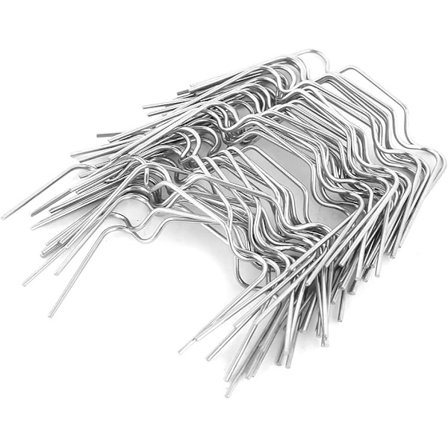 50 stk drivhusglassklips, rustfritt stål W-type klips tykke glassklips verktøy "W" fjærutstyr drivhusvaier