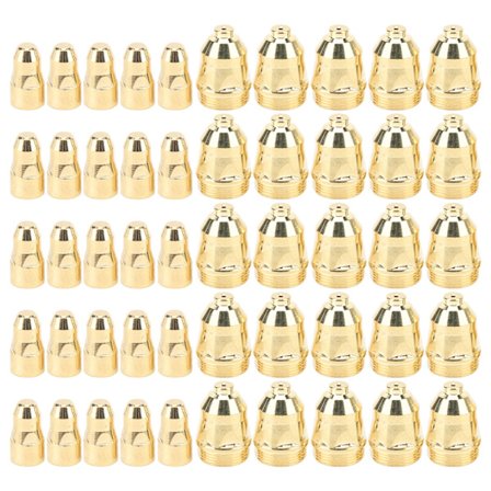 30PCS Plasmamunstycke Elektrod Koppar Hög Temperaturbeständig Plasma Skärtillbehör