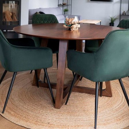 Rund matta 180 cm i naturjute - JUTA