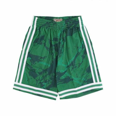 Mitchell & Ness, basketball shorts nba team marble swingman hardwood classics boscel Groen, Heren, Maat:L
