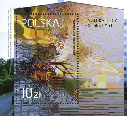 Polen - Street art - Postfrisk miniark