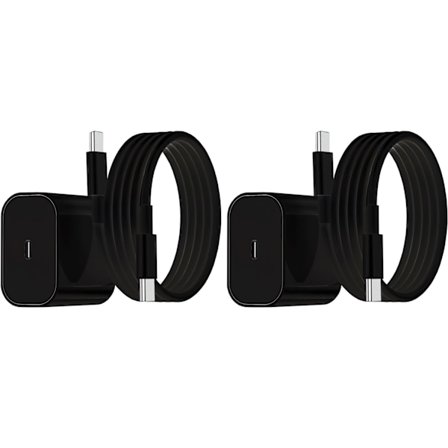 2-Pak - Hurtig Oplader til Samsung Adapter+Kabel 25W USB-C