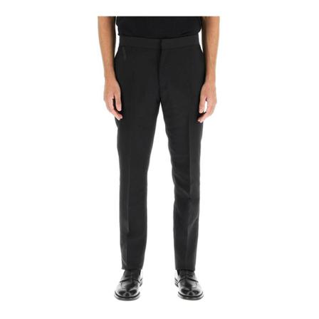 Versace Wool and mohair tailored Bukser Sort, Herre Buks