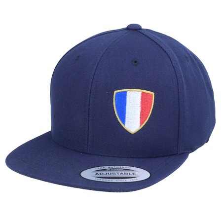 Forza - Bleu snapback Casquette - Kids France Flag Shield Navy Snapback @ Hatstore