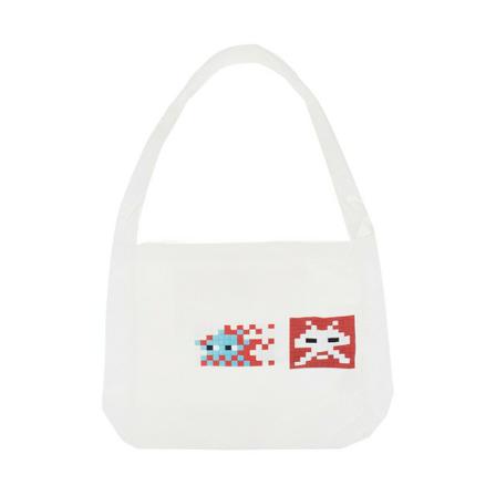 Comme des Garçons, Shopper bag with logo Beige, Dames, Maat:ONE Size,Katoen,print