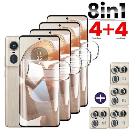 8IN1 HD Böjd Hydrogel Film För Motorola Edge 50 20 30 40 50 Ultra Fusion Moto X50 Ultra Skärmskydd För Moto Edge 50 Pro