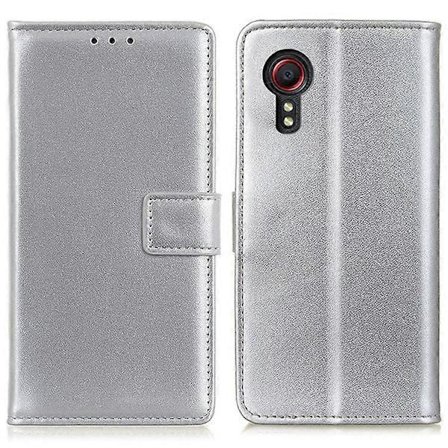 Kompatibelt Läderfodral för Samsung Galaxy Xcover 7 med Plånboksstativ Magnetlås [DB]