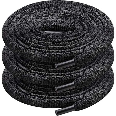 3 par ovale skolisser, halvcirkel skolisser til sport løbesko sko støvler snørebånd