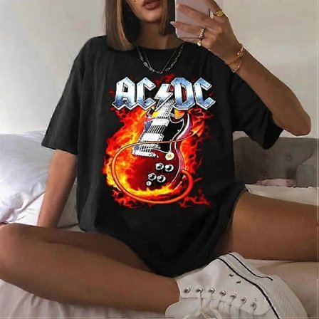 Ny AC/DC T-shirt, ACDC T-shirt, Acdc Grafik T-shirt, Acdc Retro T-shirt, Acdc Band T-shirt, Acdc Tour T-shirt, Acdc Fan T-shirt