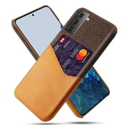 Bofink Samsung Galaxy S21 cover med kortholder - Orange Orange