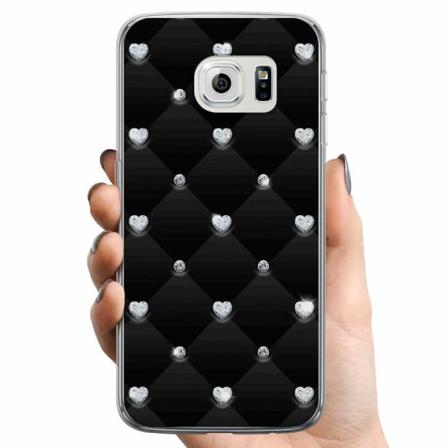Samsung Galaxy S6 Edge Tpu Mobilskal Diamant Hjärta