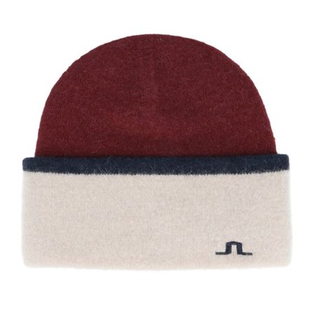 J.Lindeberg - Röd cuff Beanie - Teela Alpaca Mix Hat Cabernet Cuff @ Hatstore