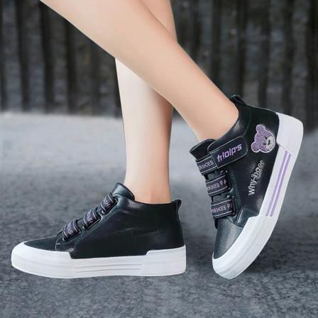 Flickor Rund Toe Flats Platta Casual Sneakers