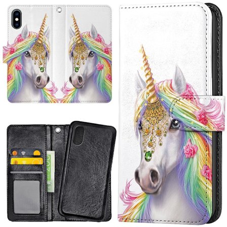 iPhone XR - Lommebok Deksel Unicorn/Enhjørning