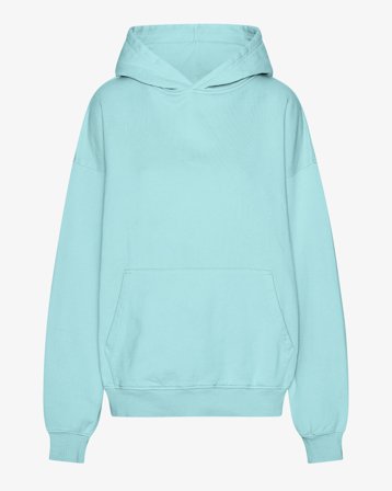 Organic Oversized Hood - Teal Blue XS