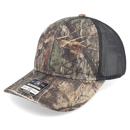 Richardson - Camo trucker Cap - 112p Mossy Oak Country Dna/Black Trucker @ Hatstore