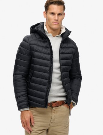 Superdry Hooded Fuji Sport Padded Jkt - Navy - XXL