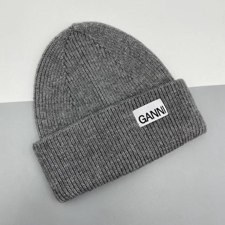 Strikket Ganni Vinter Varm Lue Mansjettknapper Strikket Stretch Beanie Lue av for Menn og Kvinner