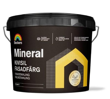 Beckers Fasadfärg, Mineral Kivisil , 10L, Valfri kulör, Färg & tapeter