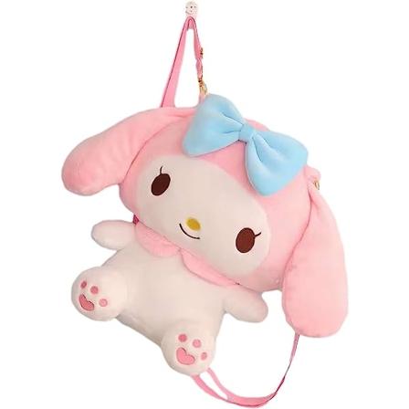 Kawaii Melo-dy Plus-reppu tytöille ja naisille, söpö piirretty lelupussi Sof Melody
