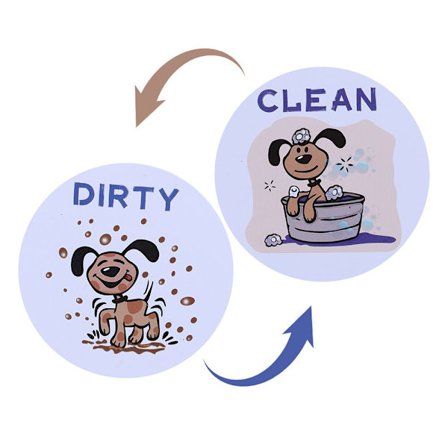 Mordely Kylskåpsmagneter Magnetisk klistermärke för diskmaskin