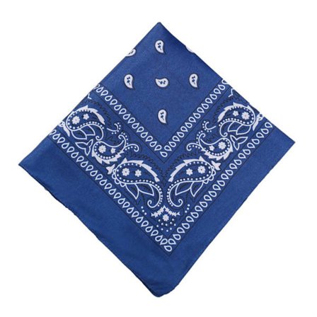 Bandana Scarf Sjal Snusnäsduk Paisleymönster Mörk Blå