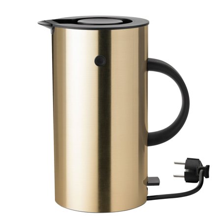 Stelton EM77 vannkoker 1,5 liter, brushed brass - Kjøp kjøkkenmaskin hos Bakeren og Kokken