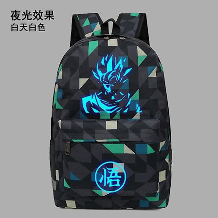 Lysende Dragon Ball Ryggsekker Usb Utendørs Kvinner Menn Goku Bærbar PC Skolevesker Reise Kapasitet Mochila Escolars