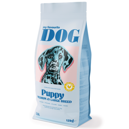 My favourite DOG - Puppy Medium/Large Breed kylling 12 kg - Hund - Hundefôr & hundemat - Tørrfôr for hund - ZOO.no