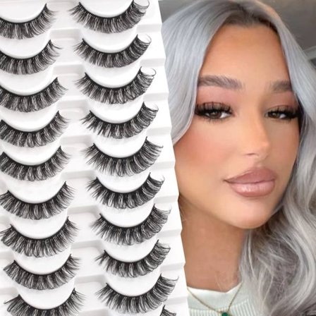 3D Falske Vipper Naturlige Russiske Strip Vipper Genanvendelige