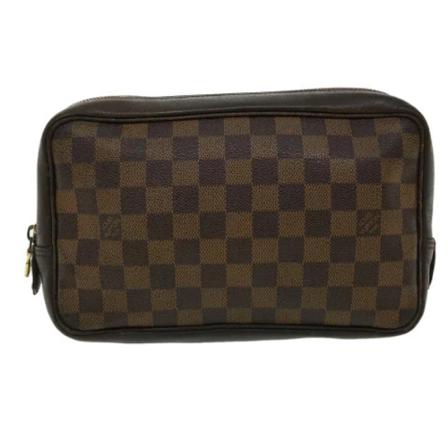 Louis Vuitton Vintage, Pre-owned Canvas louis-vuitton-bags Bruin, Dames, Maat:ONE Size