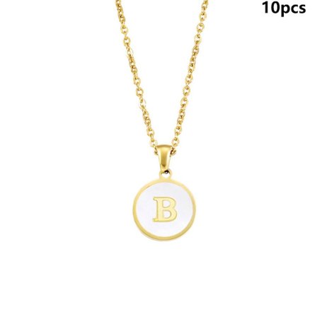 Innledende bokstav halskjede Alfabet smykker B B